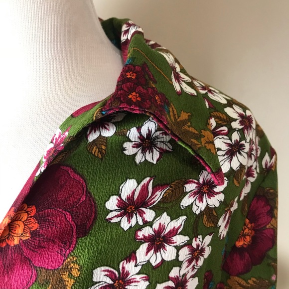 Pykettes Vintage Button Front Floral Shirt - Picture 2 of 7